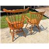Image 11 : VINTAGE WOOD ARMCHAIRS