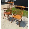 Image 2 : VINTAGE WOOD ARMCHAIRS