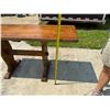 Image 11 : WOOD LONG RANCH STYLE TABLE