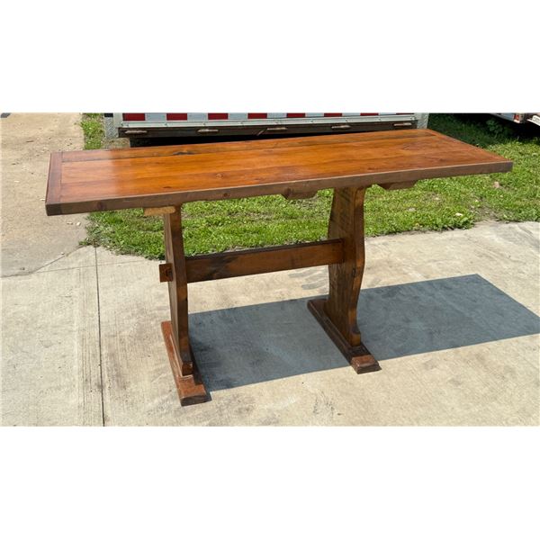 WOOD LONG RANCH STYLE TABLE