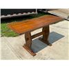 Image 2 : WOOD LONG RANCH STYLE TABLE