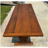 Image 4 : WOOD LONG RANCH STYLE TABLE