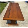 Image 5 : WOOD LONG RANCH STYLE TABLE