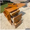 Image 4 : DROP SIDE DESK WITH FILE CABINET