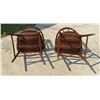 Image 7 : VINTAGE OAK COLONIAL CHAIRS - PAIR