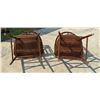 Image 8 : VINTAGE OAK COLONIAL CHAIRS - PAIR
