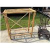 Image 6 : ANTIQUE BENTWOOD HICKORY AND OAK TWIG ROCKER AND LOG WOOD TABLE
