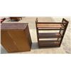 Image 22 : WOOD FOLDING SHELF AND SMALL DRESSER
