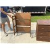 Image 2 : WOOD FOLDING SHELF AND SMALL DRESSER
