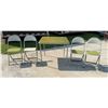 Image 1 : CARD TABLE AND FOUR FOLDING CHAIRS