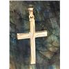 Image 4 : Stylized Cross Pendant 14K Yellow and White Gold