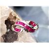 Image 5 : Square-cut Ruby and Round Diamond Infinity Ring