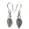 Image 1 : Dangling Leaf Earrings with Mabe' Pearl .925