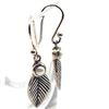 Image 4 : Dangling Leaf Earrings with Mabe' Pearl .925