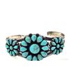 Image 2 : Ladies' Southwestern Turquoise Petit Point Cuff