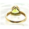Image 11 : Fancy Trilliant-Cut Peridot Ring