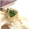 Image 5 : Fancy Trilliant-Cut Peridot Ring