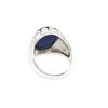 Image 5 : Man's Denim Lapis Ring in Sterling Silver