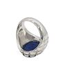 Image 6 : Man's Denim Lapis Ring in Sterling Silver