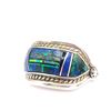 Image 3 : Francisco Albert Navajo Saddle-Style Inlay Ring