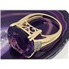 Image 2 : Vibrant Violet Amethyst and Diamond Ring