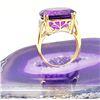 Image 4 : Vibrant Violet Amethyst and Diamond Ring