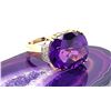 Image 5 : Vibrant Violet Amethyst and Diamond Ring