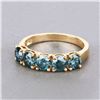 Image 4 : Enchanting Genuine Blue Diamond Band, Ring 1.83CTW