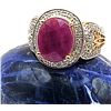 Image 3 : Bold And - Or Chunky Ruby and Diamond Swirl Ring