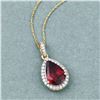 Image 5 : Resplendent Rhodolite Garnet and Diamond Pendant