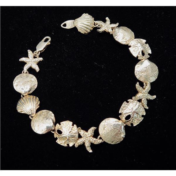 Seashells, Sand Dollars, Starfish, and Scallops Bracelet