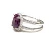Image 10 : Striking Dual-Shank Ruby, Diamond & Platinum Ring