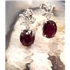 Image 2 : "2Die4" Ruby Corundum & Diamond Certified Earrings