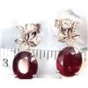Image 7 : "2Die4" Ruby Corundum & Diamond Certified Earrings