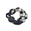 Image 1 : Multi-Strand Black Onyx & Coin Pearl Bracelet