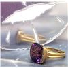 Image 3 : 11.00 CT Top-Faceted Genuine Amethyst Ring