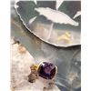 Image 5 : 11.00 CT Top-Faceted Genuine Amethyst Ring