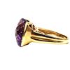 Image 8 : 11.00 CT Top-Faceted Genuine Amethyst Ring