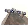 Image 6 : Tanzanite and Diamond Band in Platinum