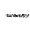 Image 7 : Tanzanite and Diamond Band in Platinum