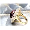 Image 2 : Star Ruby and White Sapphire Certified Statement Ring