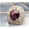 Image 3 : Star Ruby and White Sapphire Certified Statement Ring
