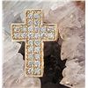 Image 2 : 14K Yellow Gold Cross with .99 CTW Diamond