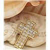 Image 4 : 14K Yellow Gold Cross with .99 CTW Diamond