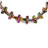 Image 2 : Colorful Tourmaline and Diamond Riviere Necklace