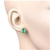 Image 6 : Ethiopian Emerald and Diamond Elegant Earrings