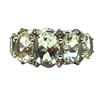 Image 1 : Prasiolite Five-Stone Ring in Sterling Silver