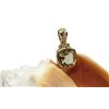 Image 7 : 14K Yellow Gold Lemon Quartz and Diamond Pendant