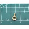 Image 9 : 14K Yellow Gold Lemon Quartz and Diamond Pendant