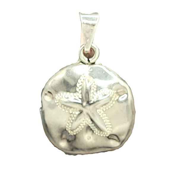 Vintage Taxco TN-49 Sterling Silver Sand Dollar Pendant